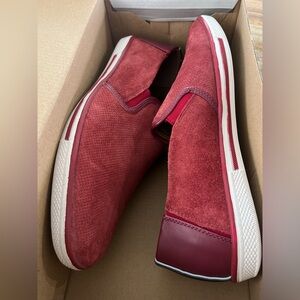 Kenneth Cole REACTION Men's Center Slip On Sneaker, Red , 10.5 Med